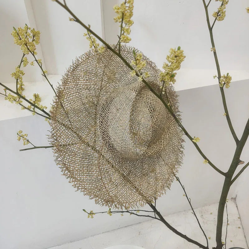 Women’s Raffia Sun Hat – Lightweight Beach Hat with Sun Protection