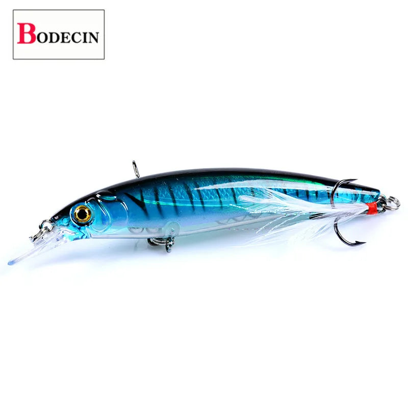 BODECIN Jerk bait 3D eye Minnow Fishing Lure