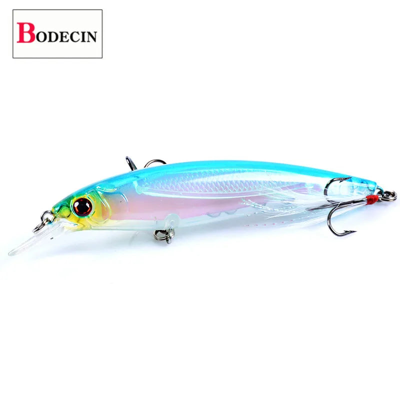 BODECIN Jerk bait 3D eye Minnow Fishing Lure