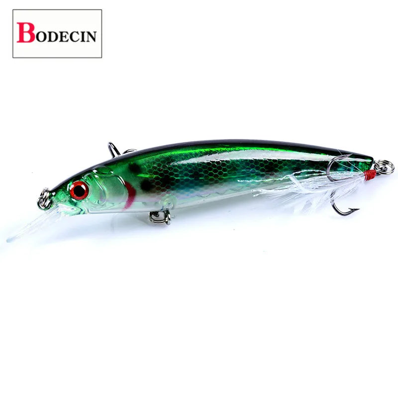BODECIN Jerk bait 3D eye Minnow Fishing Lure