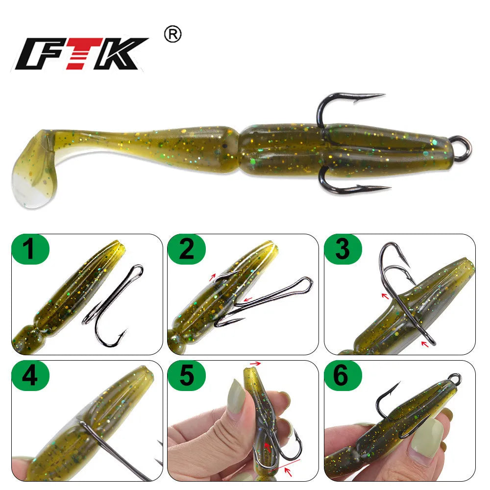 FTK Double Fishing Lure Hooks – High Carbon Steel Duple Hooks