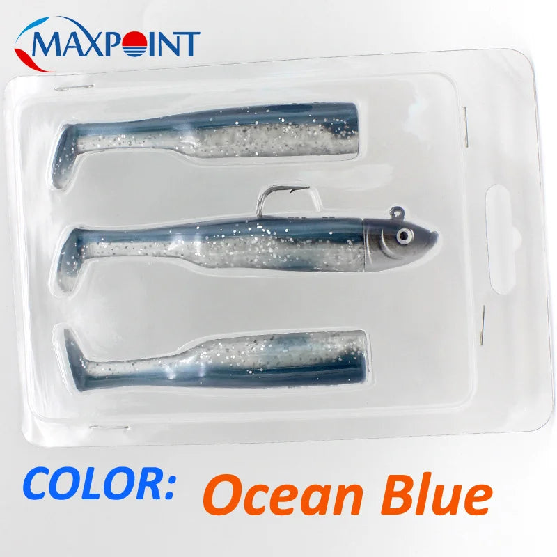 Max Point Paddle Tail Swimbait Jig Set – 11.5 cm Soft Bait Kit
