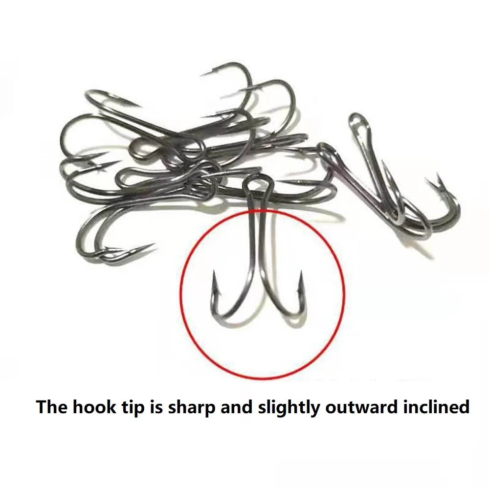 Reel Nauti Long Shank Double (Duple) Fishing Hooks – Weedless Soft Lure Hooks (10pcs)