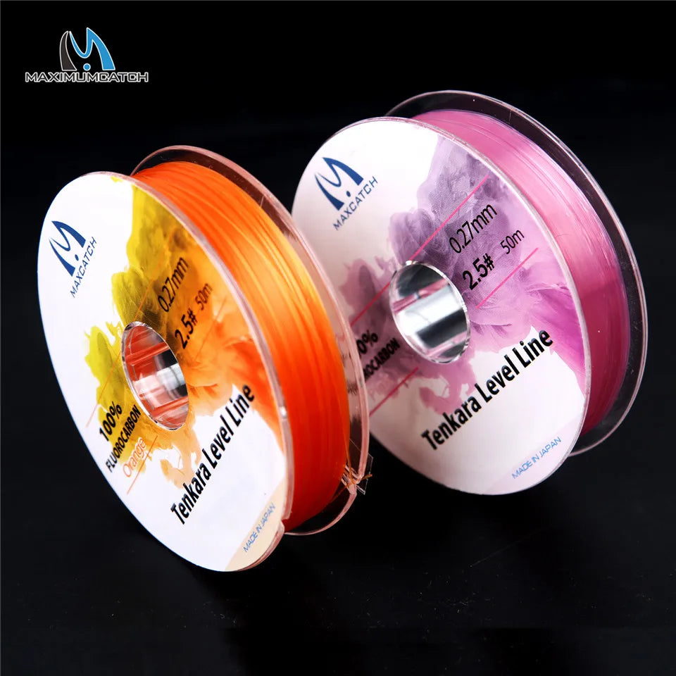 MAXIMUMCATCH Tenkara Level Line – 50M Floating Fly Fishing Line (2.5#)