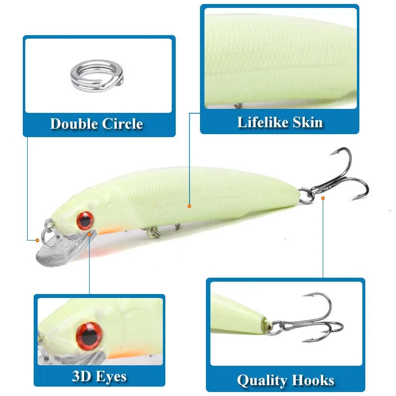 SAMOLLA Bionic Minnow Fishing Lure