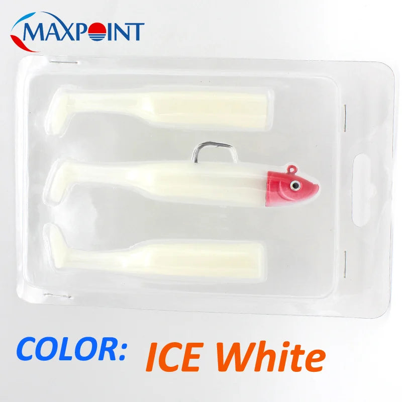 Max Point Paddle Tail Swimbait Jig Set – 11.5 cm Soft Bait Kit