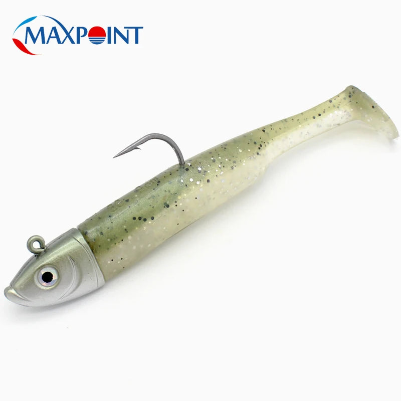 Max Point Paddle Tail Swimbait Jig Set – 11.5 cm Soft Bait Kit
