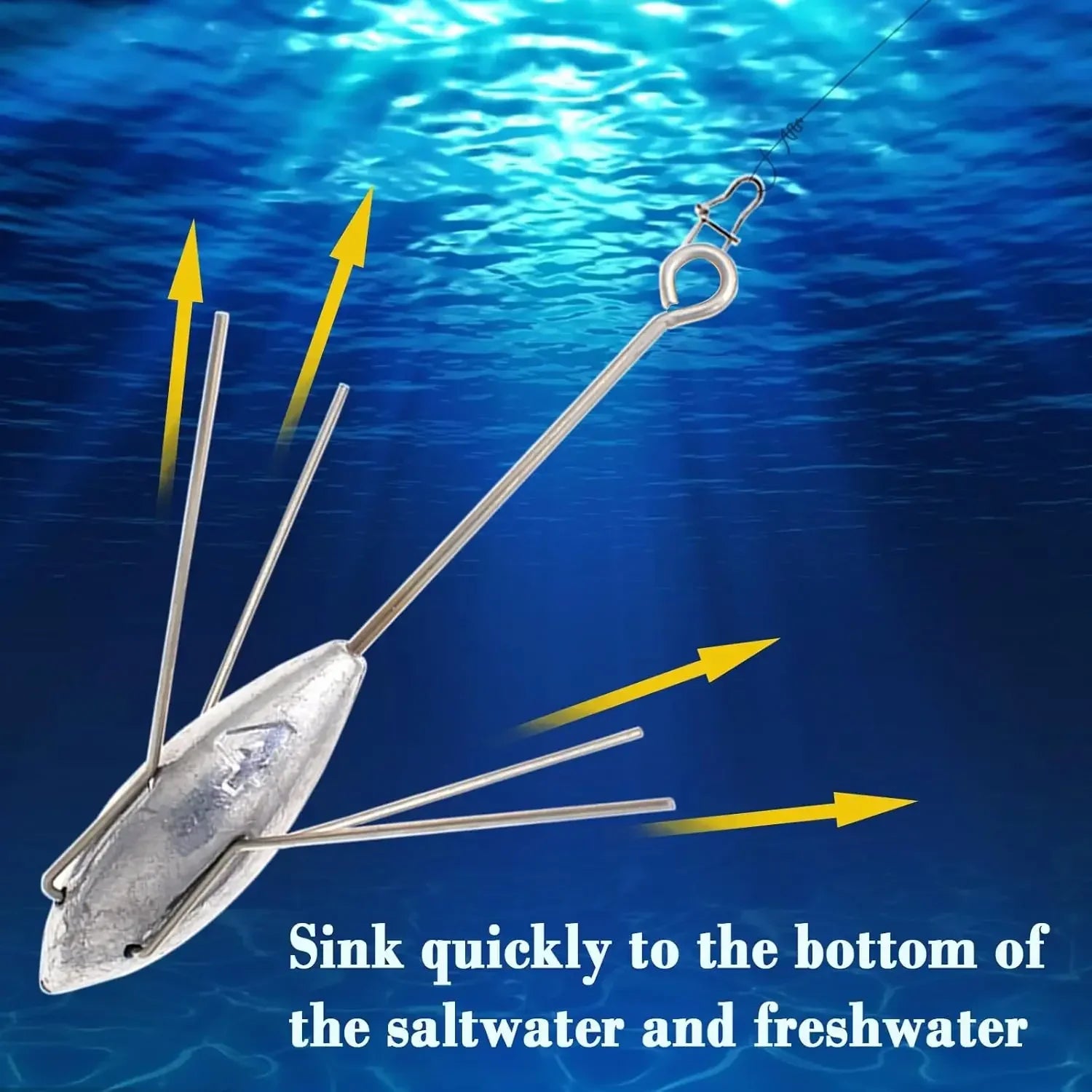 Reel Nauti Sputnik Long Tail Lead Sinker Surf Fishing Weights