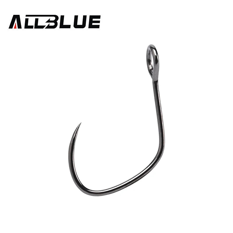 BLUX High Carbon Steel Non-Barbed Fishing Hooks – 10 Pack