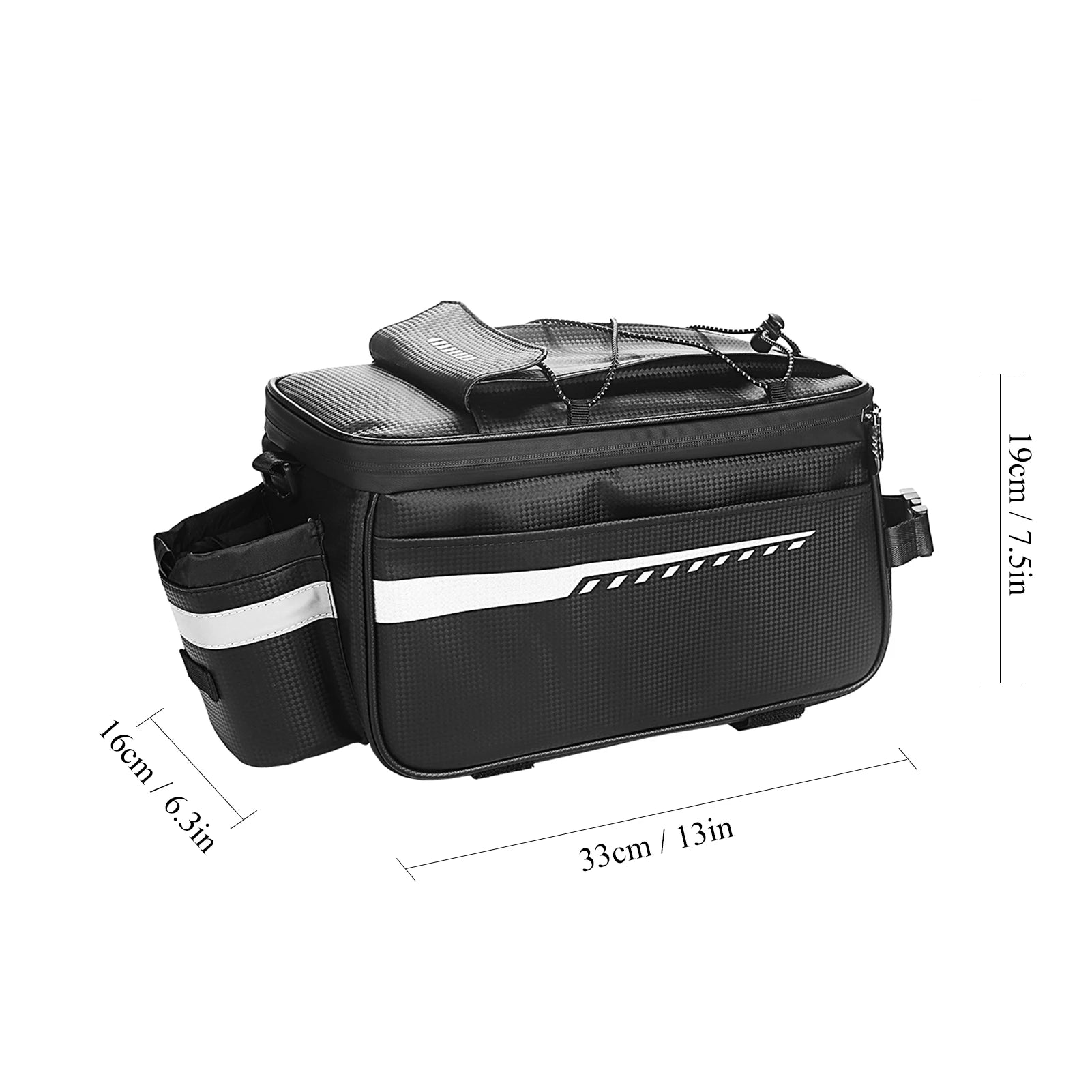Waterproof Bike Trunk Cooler Bag – Rear Rack Storage Pannier for MTB