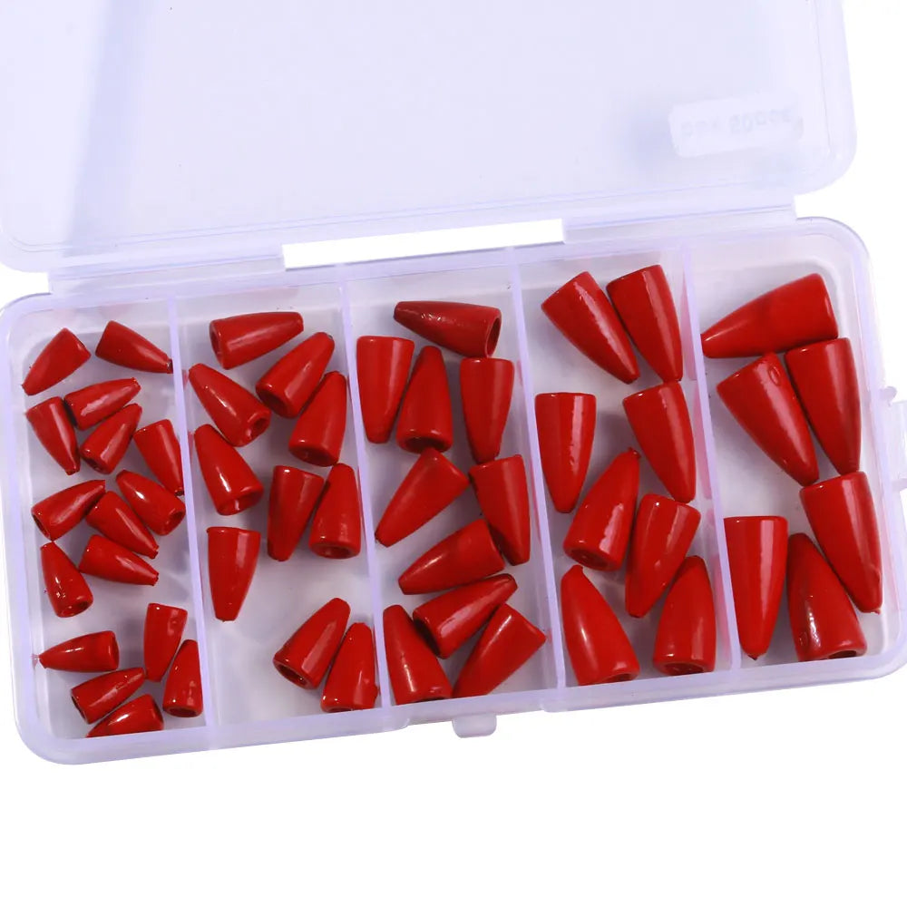 Reel Nauti Lead Slip Sinkers – Smooth Sliding Fishing Weights 50pcs