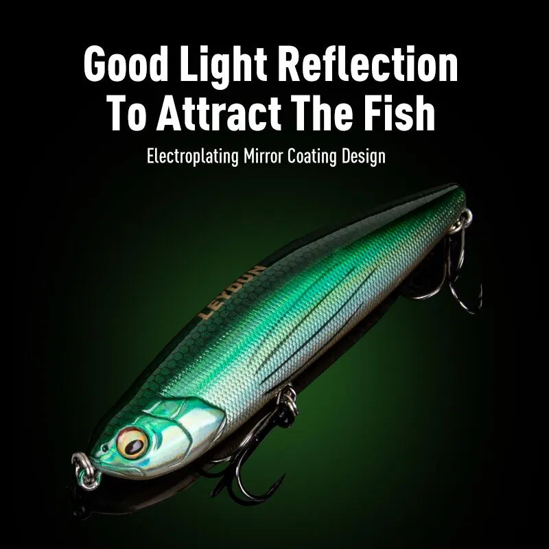 LEYDUN Z-Claw Floating Pencil Topwater Lure – 2PCS Set