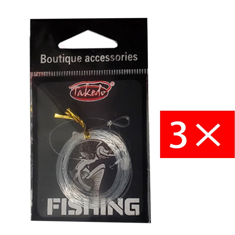 TAKEDO Tapered Fishing Leader Line – Double Taper Nylon Leader (9FT)