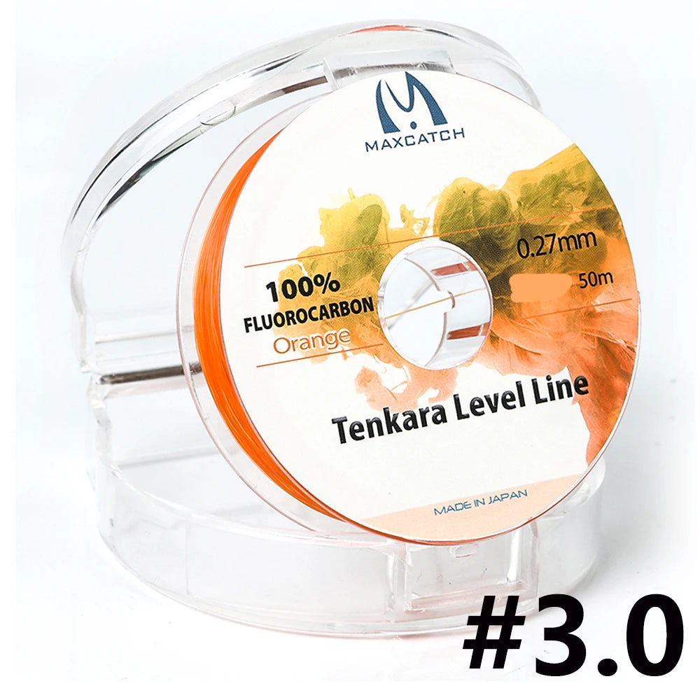 Maximumcatch Tenkara Level Line 30M 2.5#/3.0# Fluorocarbon Pink Tenkara Fly Fishing Line