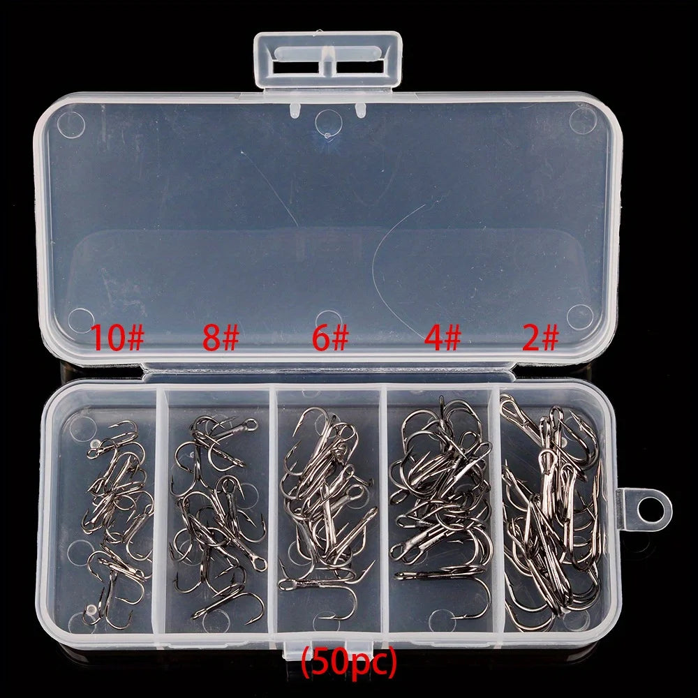 PRO BEROS High Carbon Steel Treble Hooks