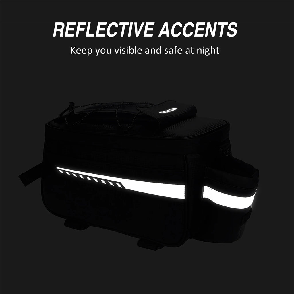 Waterproof Bike Trunk Cooler Bag – Rear Rack Storage Pannier for MTB