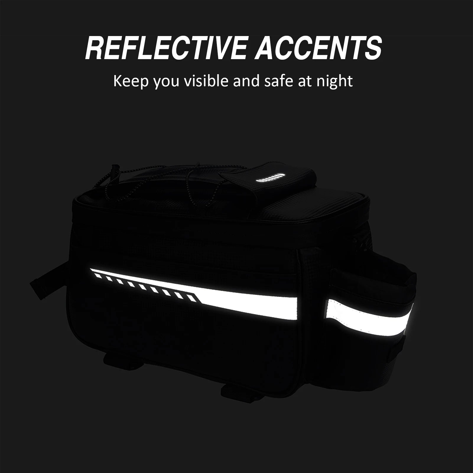 Waterproof Bike Trunk Cooler Bag – Rear Rack Storage Pannier for MTB