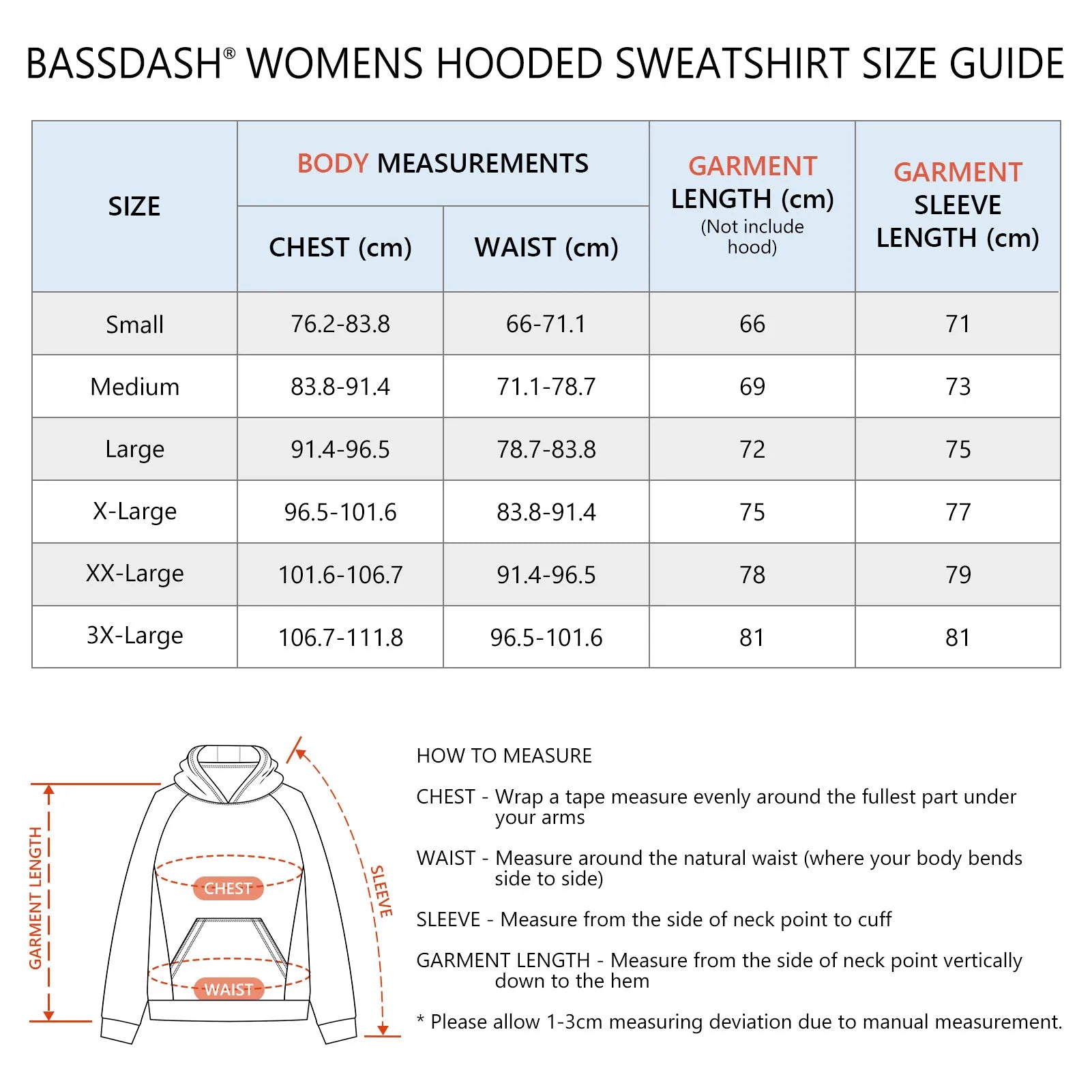 Bassdash Women’s Thermal Hooded Pullover – Fleece Lined Outdoor Performance Hoodie