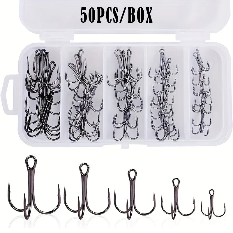 PRO BEROS High Carbon Steel Treble Hooks