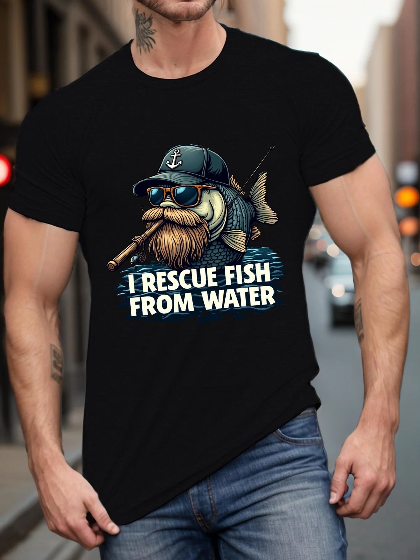 Casual Men's Pullover Top – No Cap Design