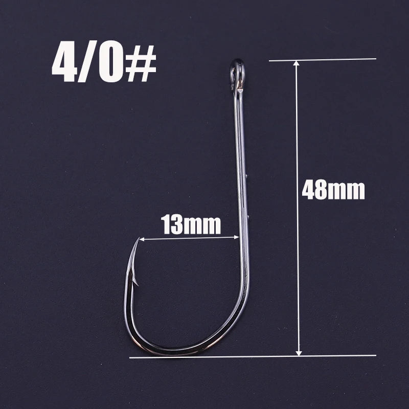 OKUQUBE Long Shank Barbed Fishing Hooks – Double Bait Keeper