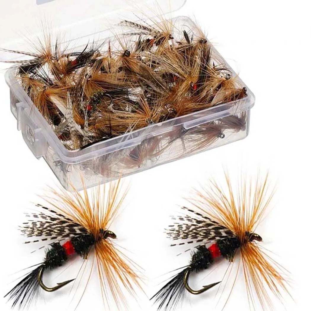 Qievcrme Caddisfly &amp; Royal Wulff Fly Fishing Lures – Assorted Dry Fly Set (10PCS)