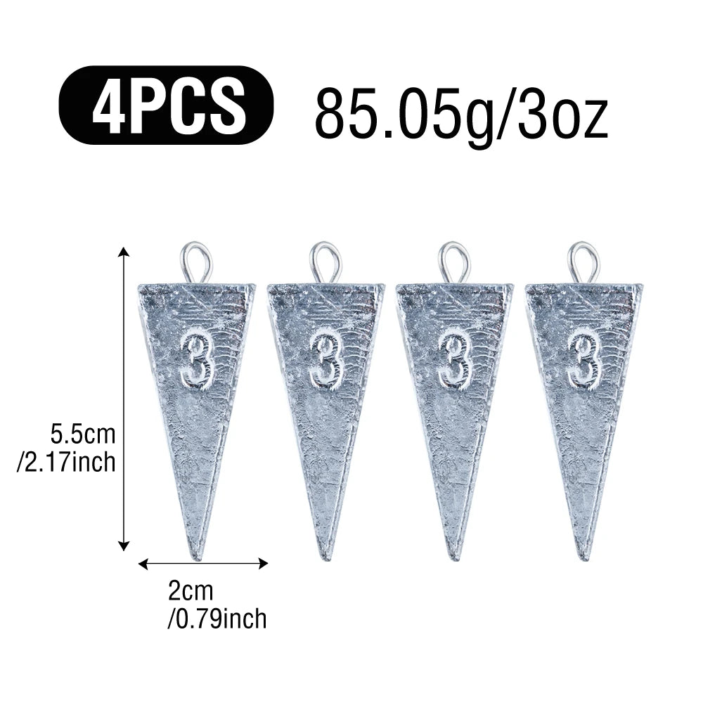 Akakuma Lead Fishing Sinkers – Reliable Casting &amp; Bottom Fishing Weights 1oz, 2oz, 3oz, 4oz, 5oz, 7oz