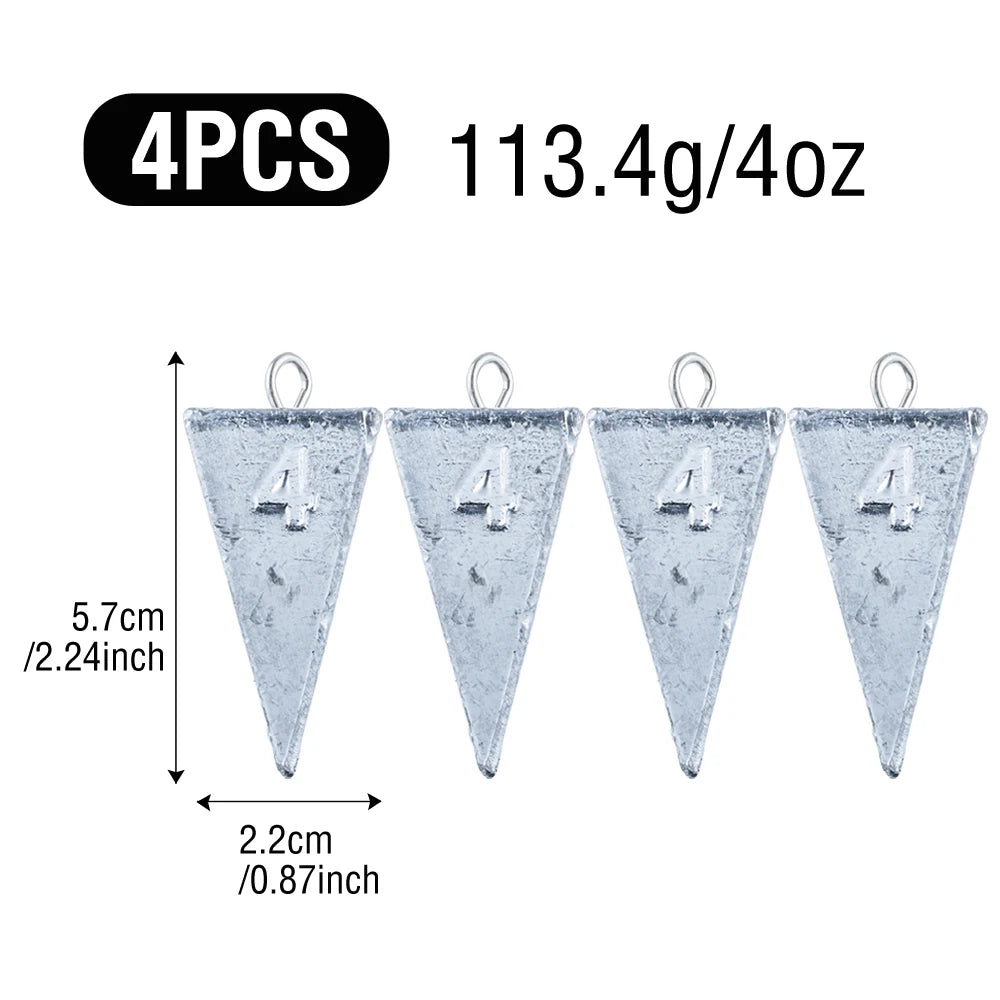Akakuma Lead Fishing Sinkers – Reliable Casting &amp; Bottom Fishing Weights 1oz, 2oz, 3oz, 4oz, 5oz, 7oz