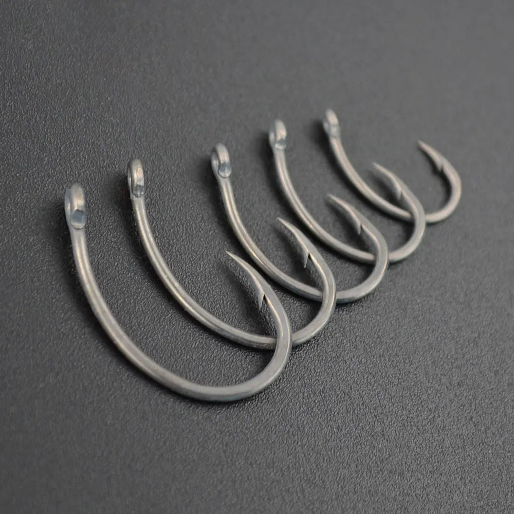 HIRISI PTFE Coated Carp Fishing Hooks 8011 – 50PCS Pack