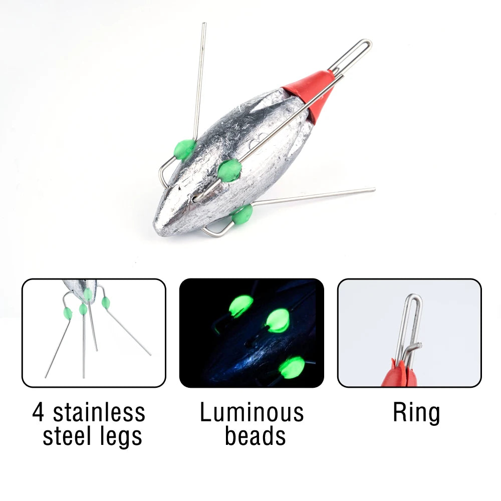 Akakuma Lead Fishing Sinkers – Surf &amp; Bottom Fishing Weights (3PCS)