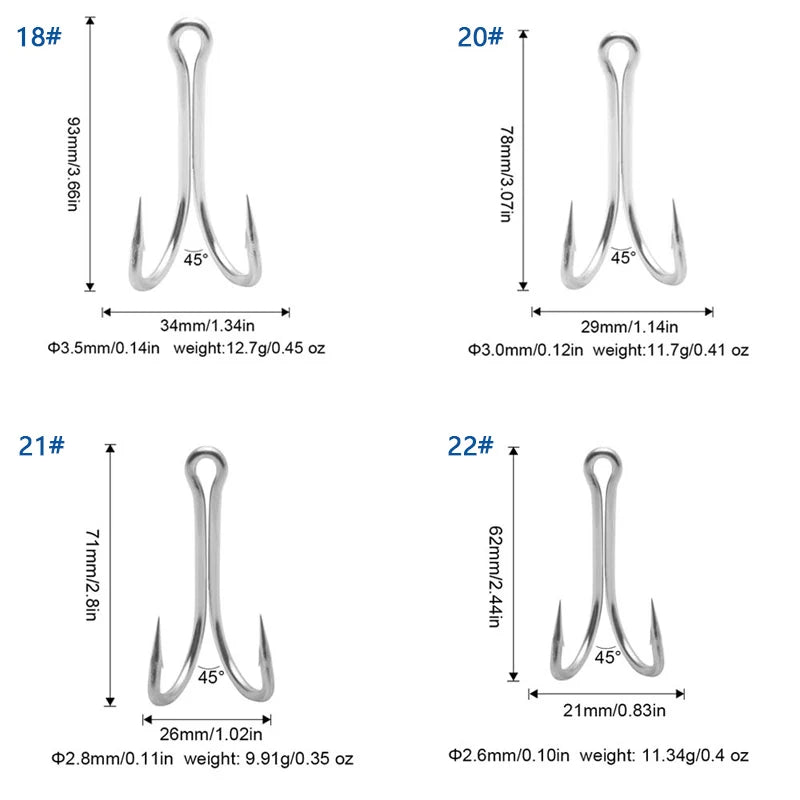 JTUUWRAP Double Fishing Hooks – High Carbon Steel Duple Hooks