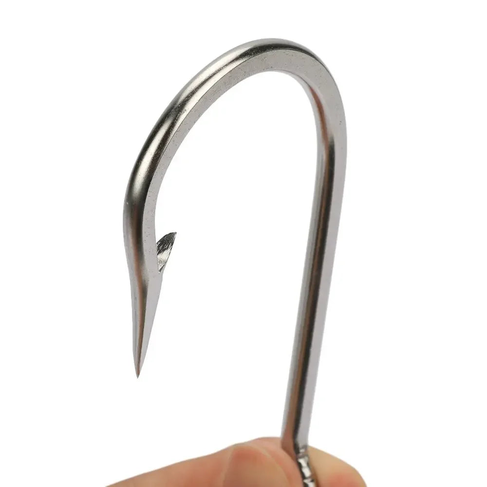 Goture Long Shank Barbed Fishing Hooks – Stainless Steel Hooks (10PCS)