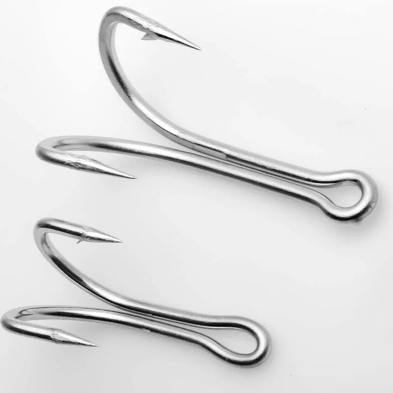 JTUUWRAP Double Fishing Hooks – High Carbon Steel Duple Hooks