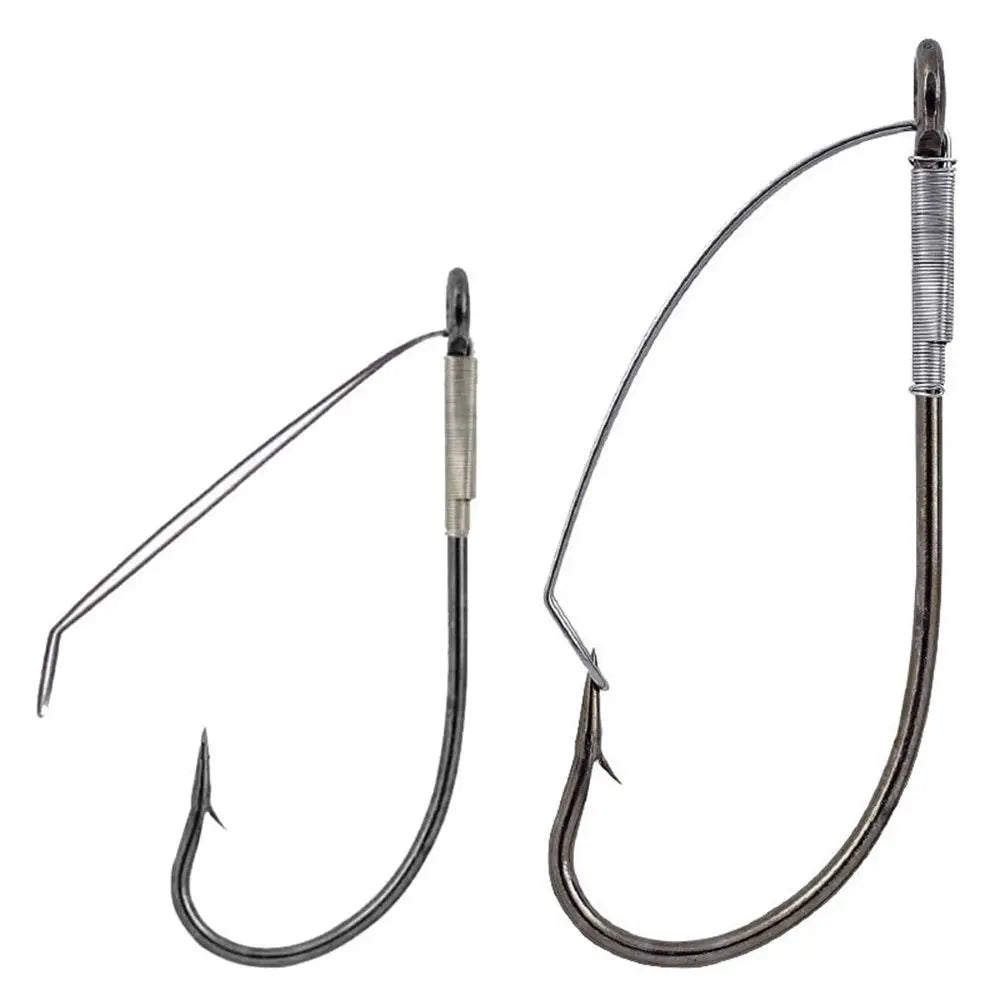 Reel Nauti High Carbon Overturned Weedless Fishing Hooks – 10 Pack