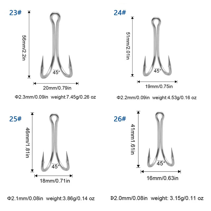 JTUUWRAP Double Fishing Hooks – High Carbon Steel Duple Hooks