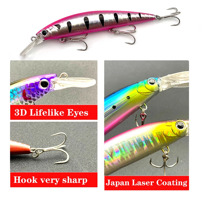 TeStar 110mm Sinking Minnow Fishing Lure – Model 9778