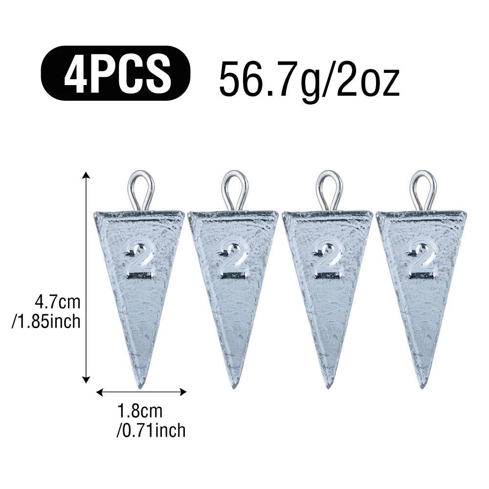 Akakuma Lead Fishing Sinkers – Reliable Casting &amp; Bottom Fishing Weights 1oz, 2oz, 3oz, 4oz, 5oz, 7oz