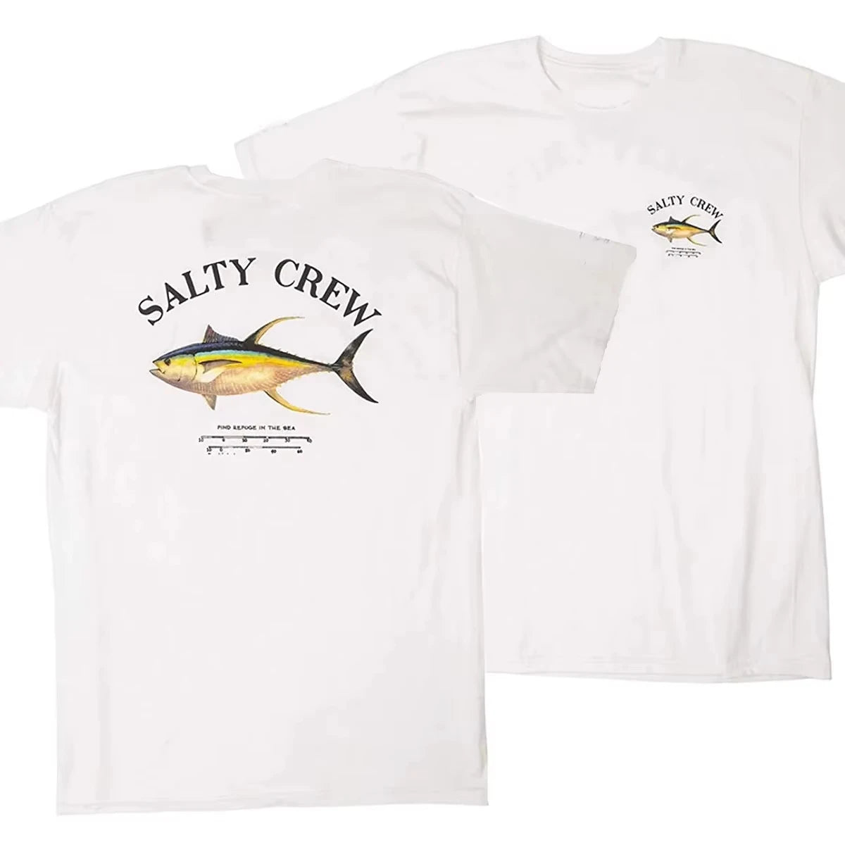 Men’s Salty Crew Cotton T-Shirt – Lightweight Casual Crew Neck Tee for Spring & Summer
