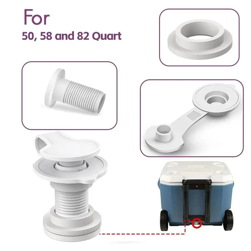 Hot Trend-Cooler Drain Plug Cooler Plug Replacement Triple Snap Drain Plug Cooler Plug Assembly For Coolers