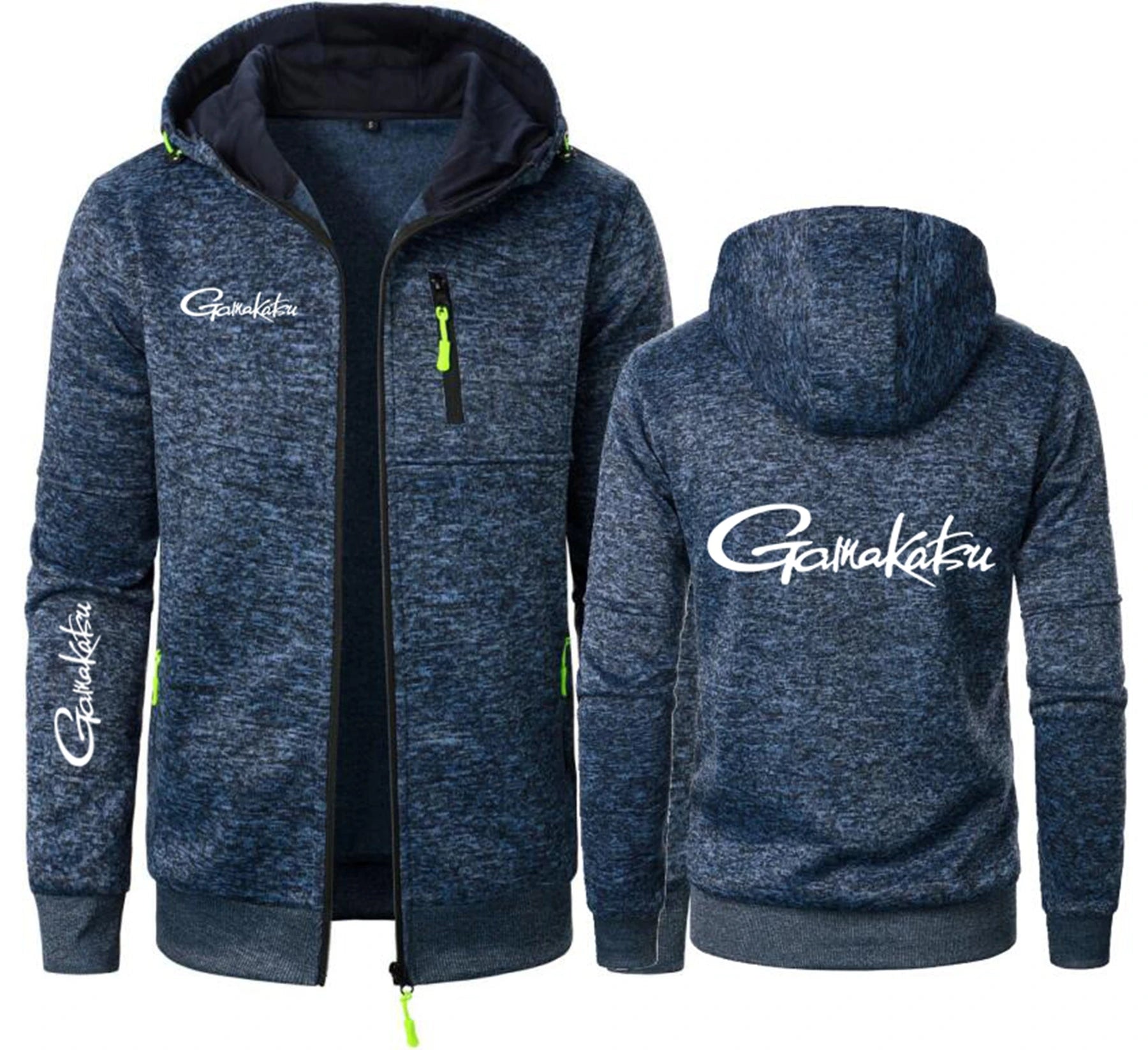 Reel Nauti Men’s Fleece Zip Hoodie – Outdoor Beach & Casual Jacket