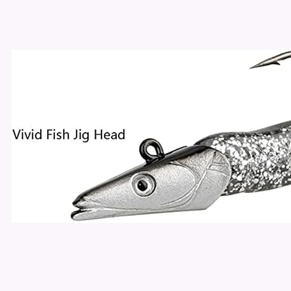 Creekmoon Luminous Jig Head Soft Lure Set – 5PCS