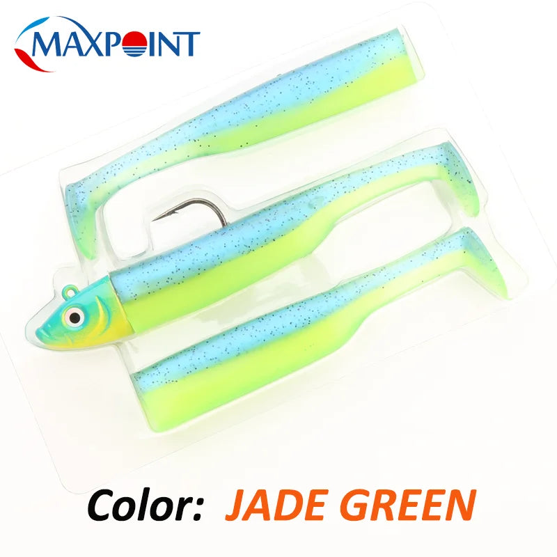 Max Point Paddle Tail Swimbait Jig Set – 11.5 cm Soft Bait Kit