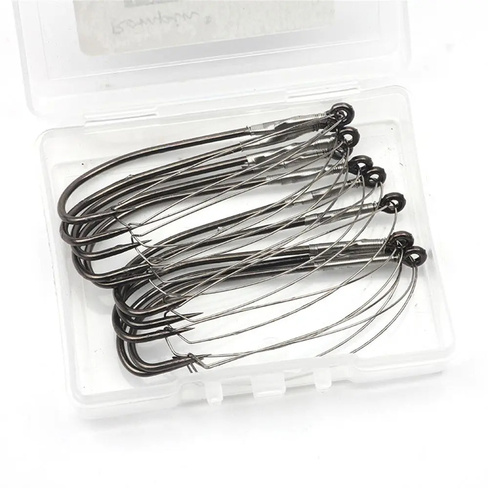 Reel Nauti High Carbon Overturned Weedless Fishing Hooks – 10 Pack