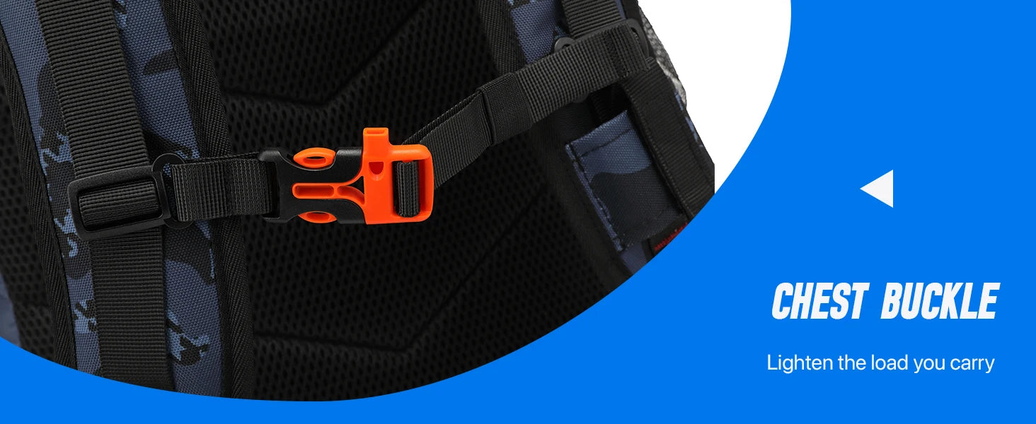 45L Fishing Backpack Cooler – Tackle Storage Bag with Rod Holders & Rain Cover