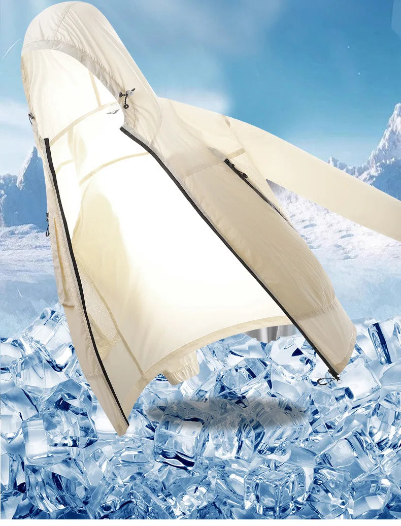 Unisex Men's Women's Lightweight Hooded Jacket – Thin Sports Windbreaker for Travel