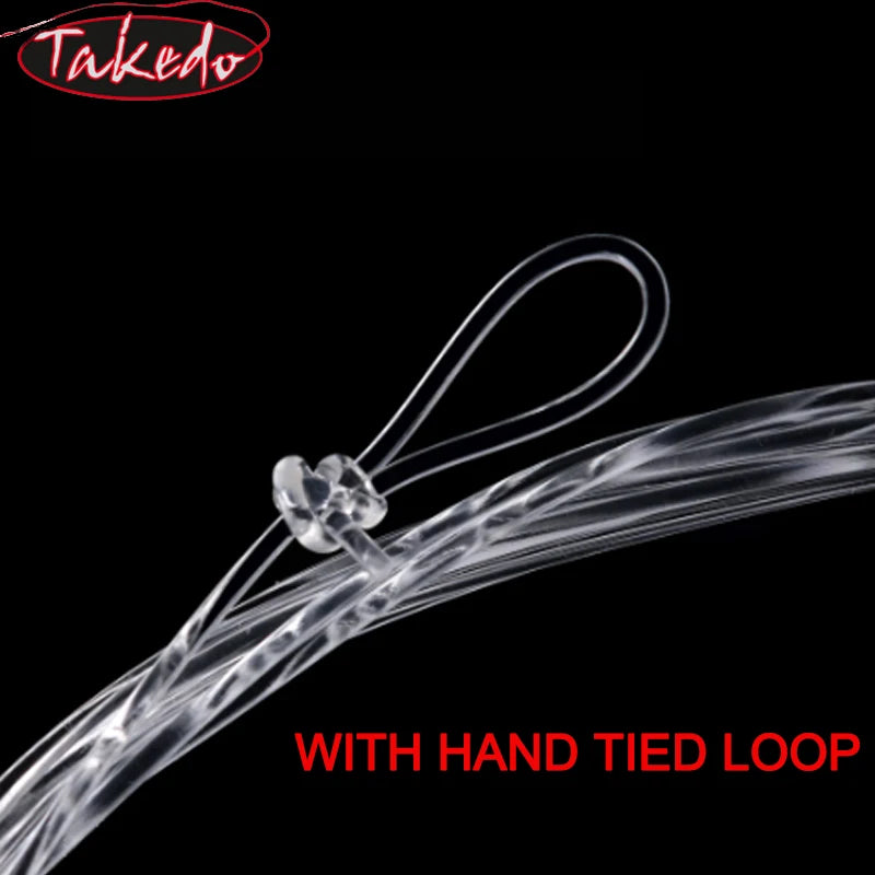 TAKEDO Tapered Fishing Leader Line – Double Taper Nylon Leader (9FT)