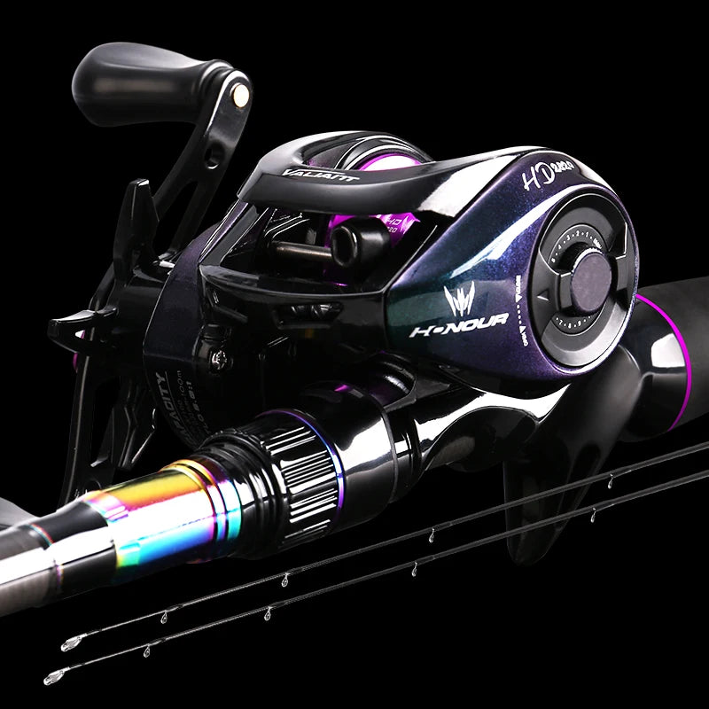 Histar Honor Rod & Reel Combo – Full Carbon Baitcasting Rod with Magnetic Braking Reel
