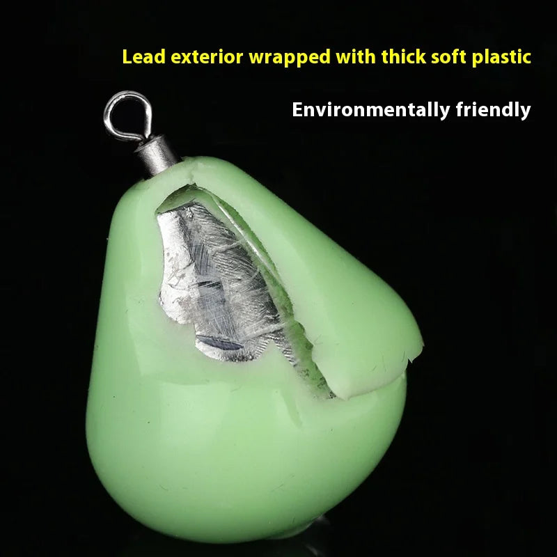 Reel Nauti Luminous Fishing Drop Sinkers – 360° Rotation Connector Weights (2PCS)