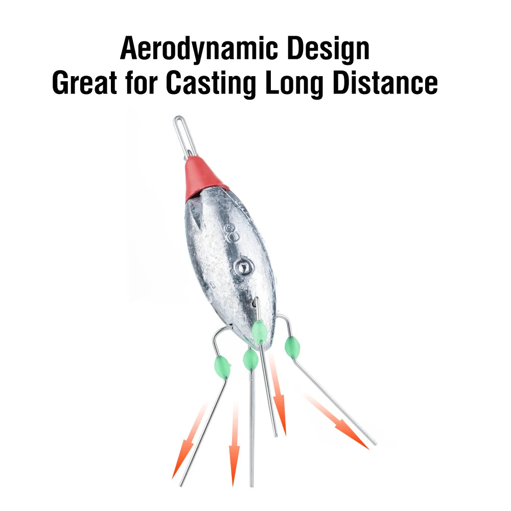 Akakuma Lead Fishing Sinkers – Surf &amp; Bottom Fishing Weights (3PCS)