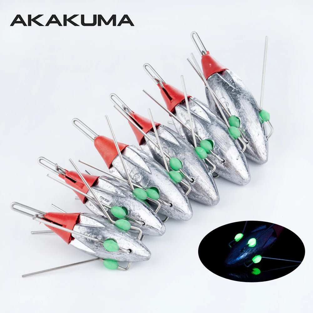 Akakuma Lead Fishing Sinkers – Surf &amp; Bottom Fishing Weights (3PCS)